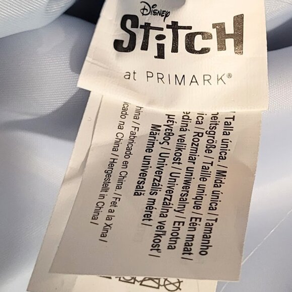 DISNEY STITCH AT PRIMARK Light Blue "M" Monogram Double Zip Clutch - Picture 5 of 6